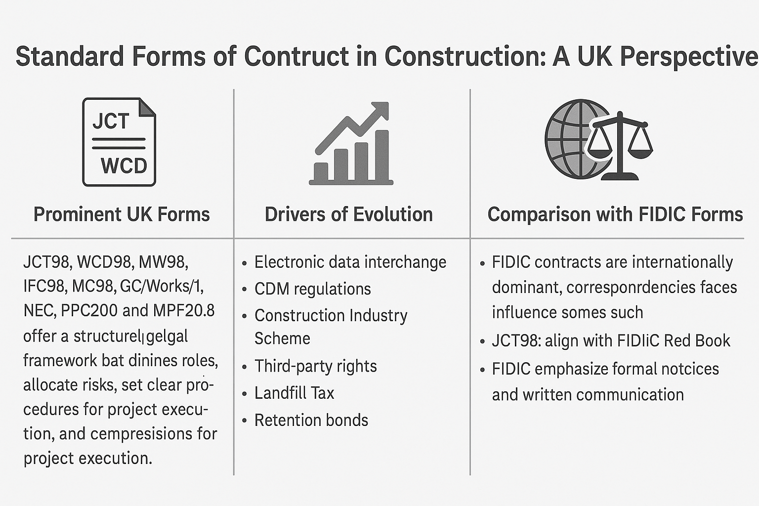 Standard Forms of Contract in Construction: A UK Perspective