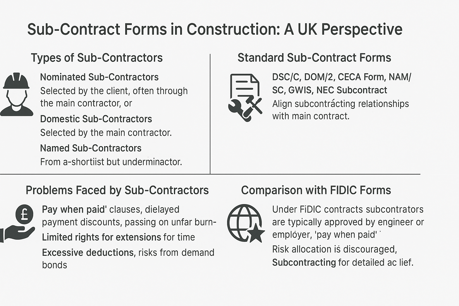 Sub-Contract Forms in Construction A UK Perspective