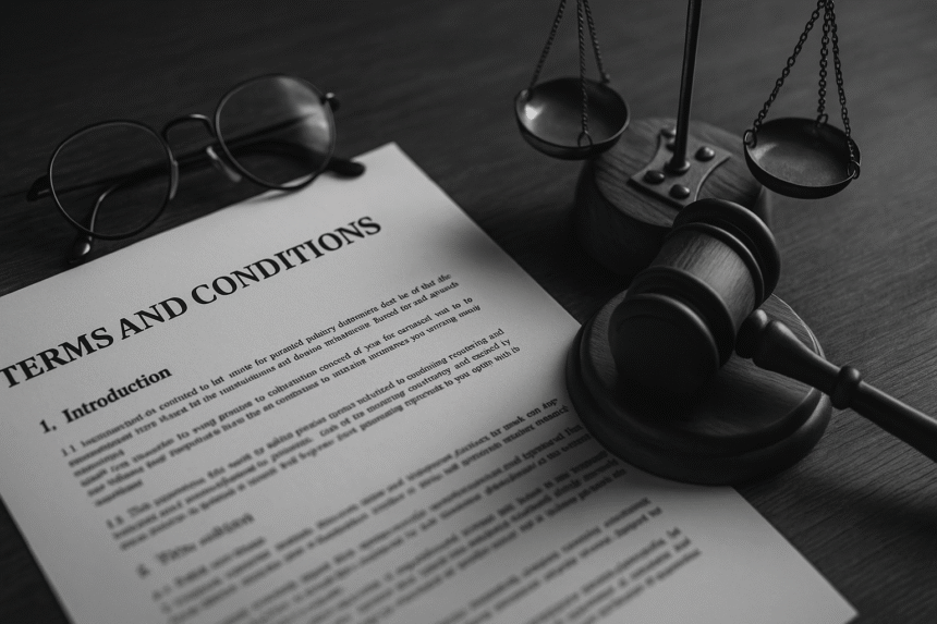 legal clauses online education platform
