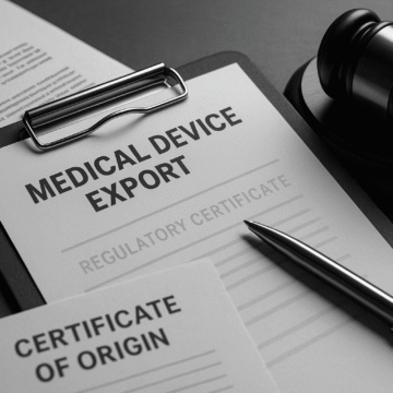 legal documents for exporting medical devices