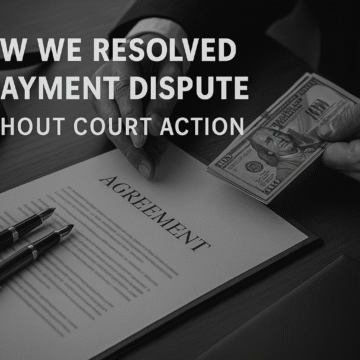 payment dispute without court action