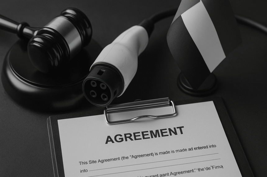 site agreement for EV charging stations in the UAE