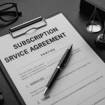 subscription service agreement template
