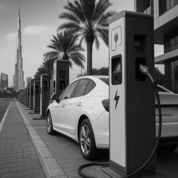 how many ev charging stations in uae