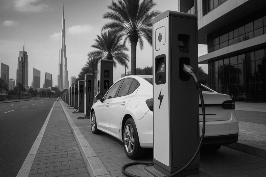 how many ev charging stations in uae