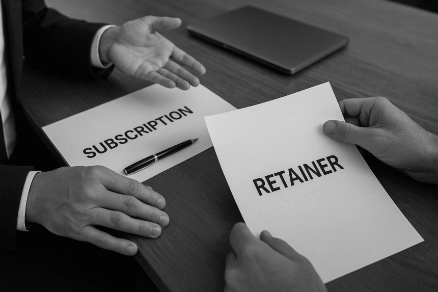 subscription vs retainer model