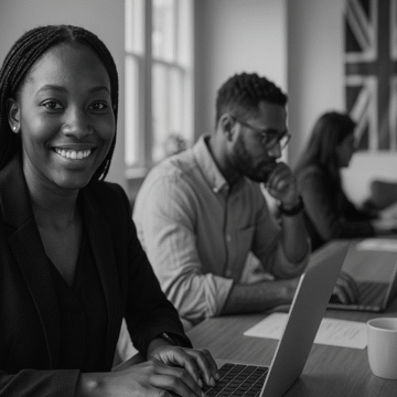 Nichdelisa Akuma joins Dream VC 2025 fellowship as a young African investment analyst walking confidently in a professional urban setting.