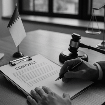 Grayscale photo of a professional hand signing a contract in a legal office, symbolizing the decision to switch from hourly to subscription pricing.